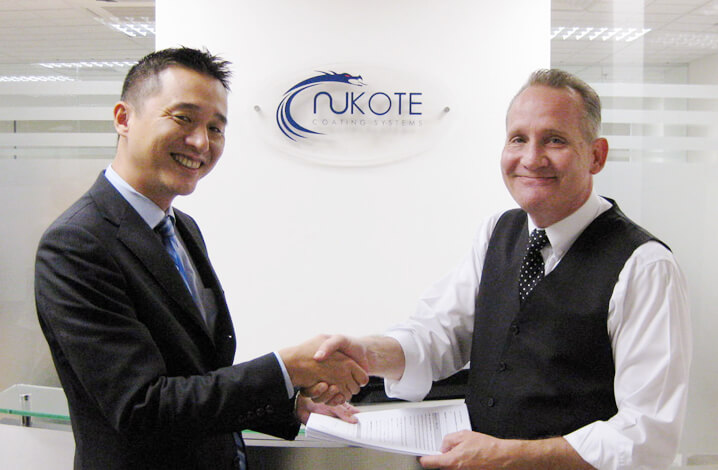 金森藤平商事株式会社は2010年にNUKOTE社と日本における独占販売契約を締結し、日本総代理店として国内外のお客様に広くNUKOTE製品を販売しております。